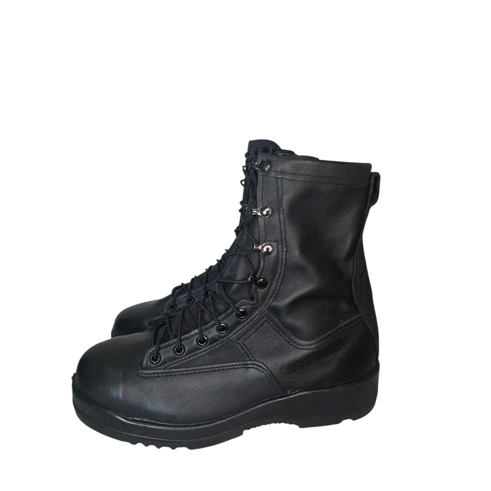 Belleville 800 ST Mens 10R Steel Toe Military Boots USA Made Vibram Black